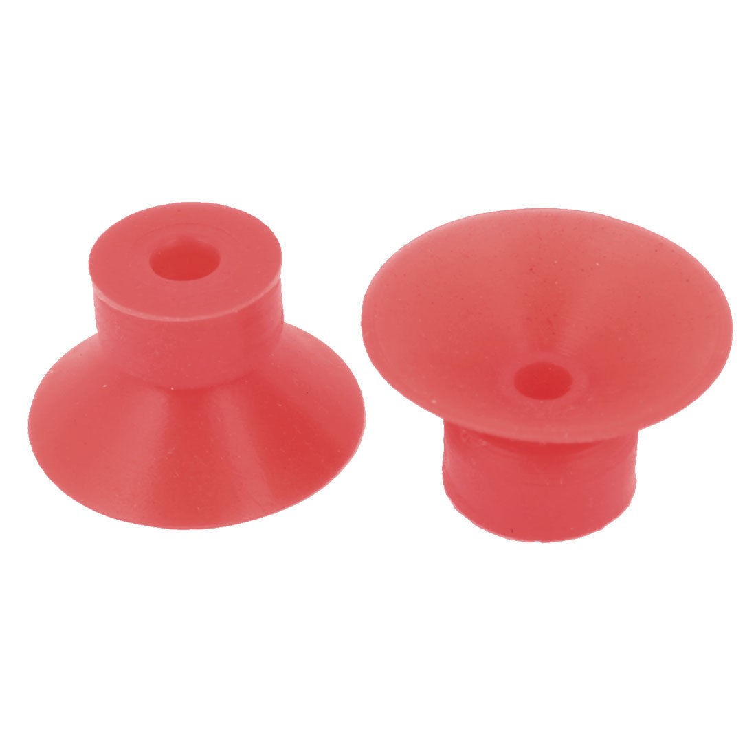 2pcs Paper Printing Industry Rubber Suction Cup Suckers Red 20mmx15mm