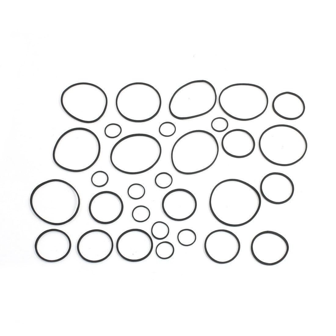 Oil Gas Seal Sealing O Rings Washer Black Nitrile Rubber 30 in 1