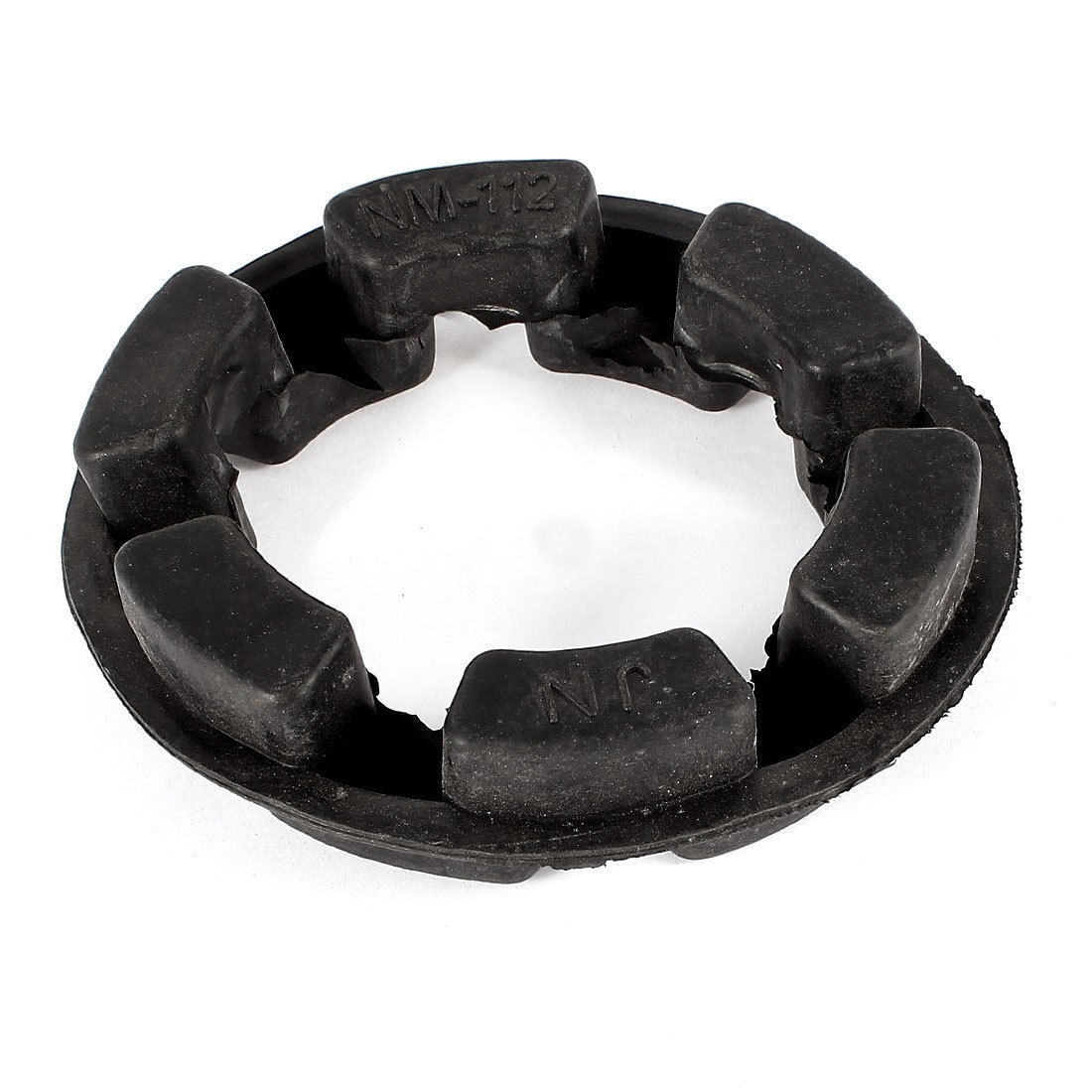 Rubber 112mm x 70mm x 25mm Shaft Coupling Insert Spider Black