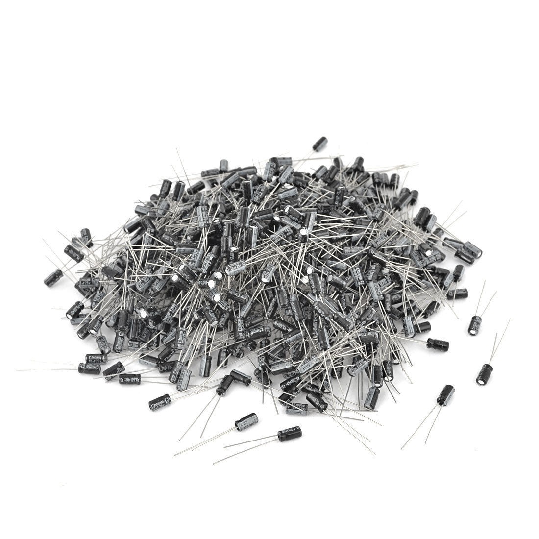 1000 Pcs 4mm x 7mm 10UF 25V Polarized Radial Electrolytic Capacitor