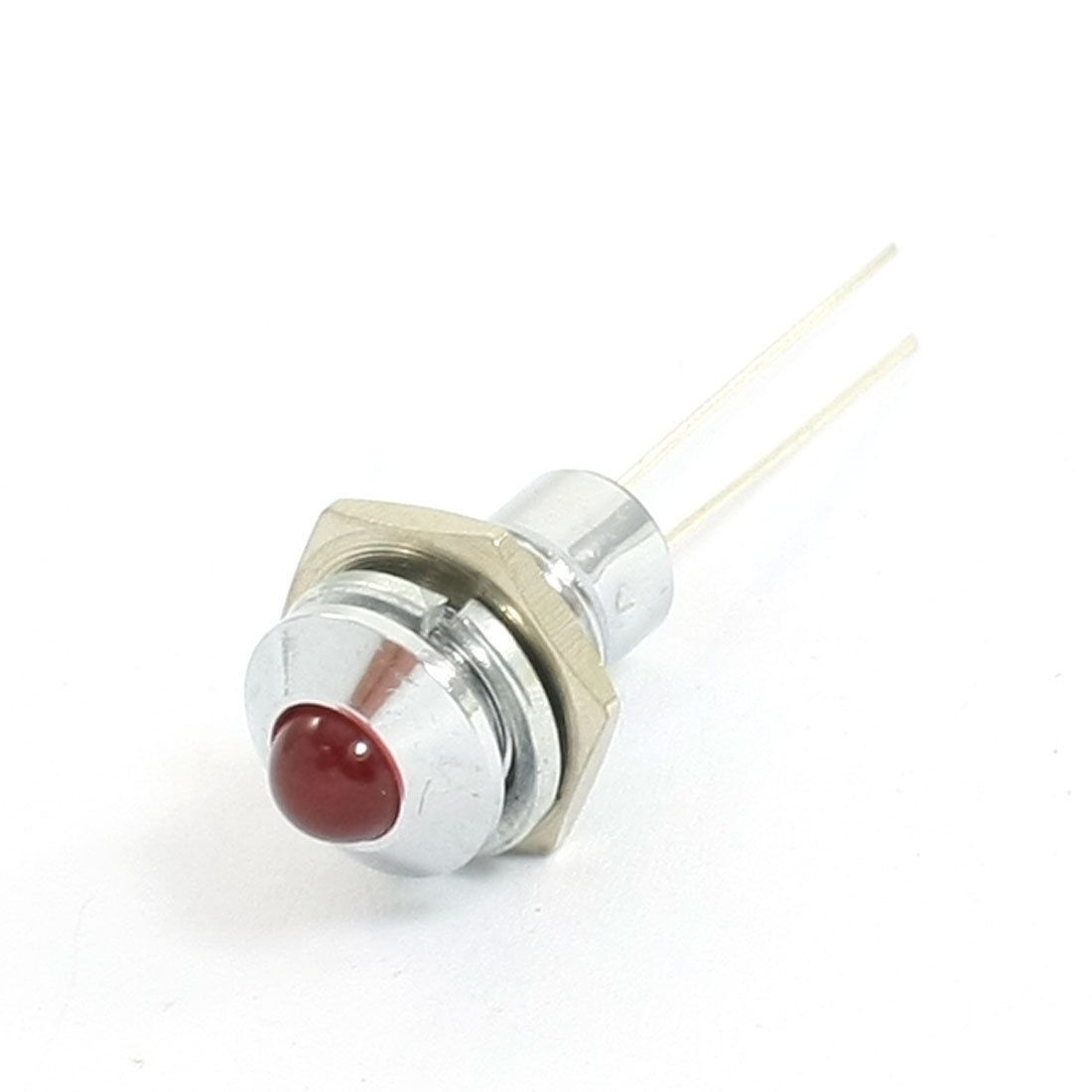 2Pin Terminals 8mm Thread Bulgy Red LED Light Signal Indicator 1.8V