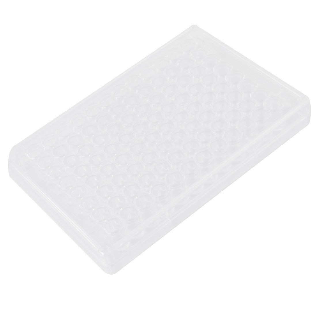 Rectangle Shape Clear Polystyrene 96 Wells Cell Culture Plate w Cover