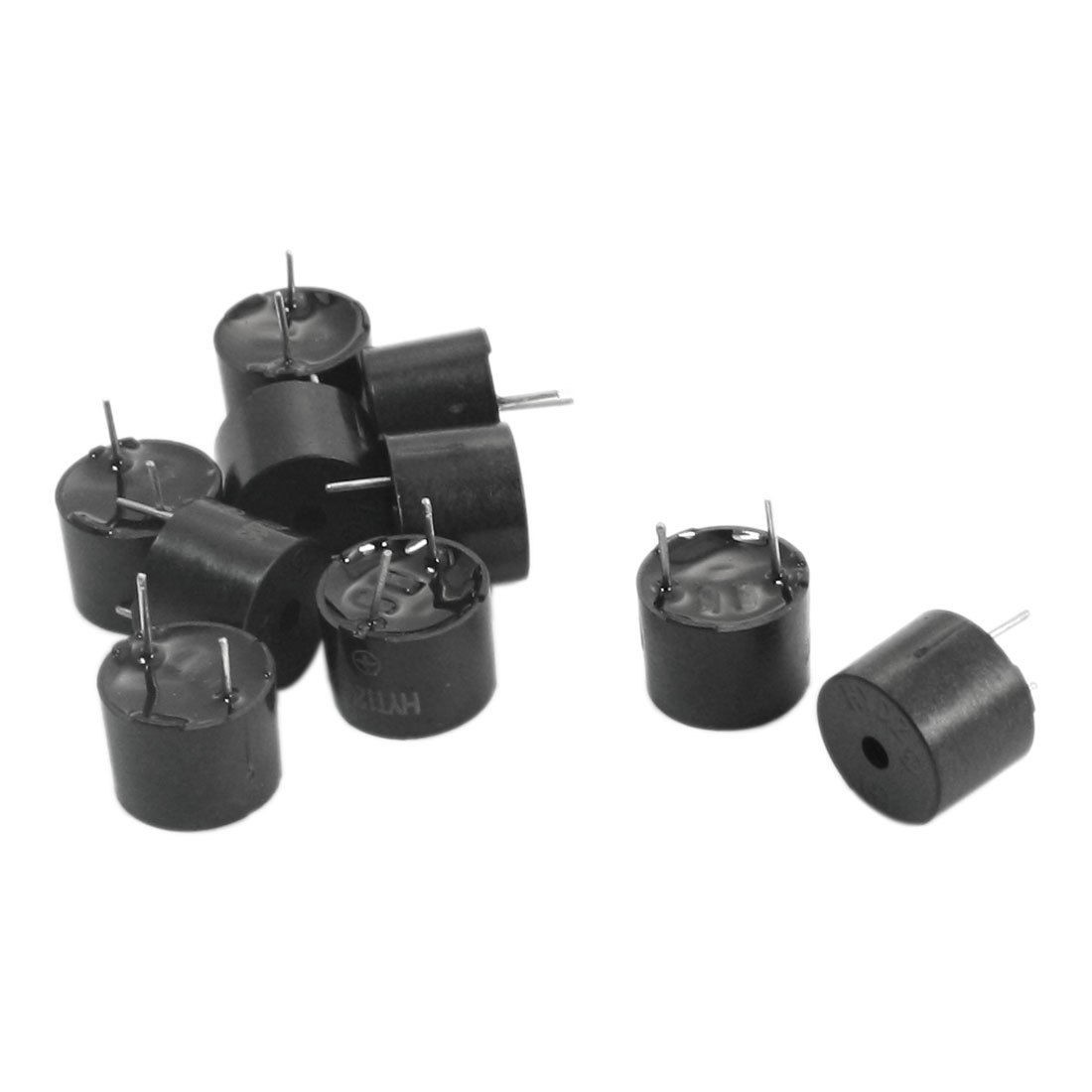 10Pcs 12x9mm DC5V 2 Pin Terminals Industrial Electromagneti<wbr/>c Buzzer