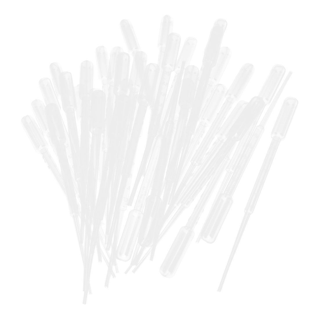 Disposable Squeeze Type Graduated Pipette Pipet Droppers 3ml 50 Pcs