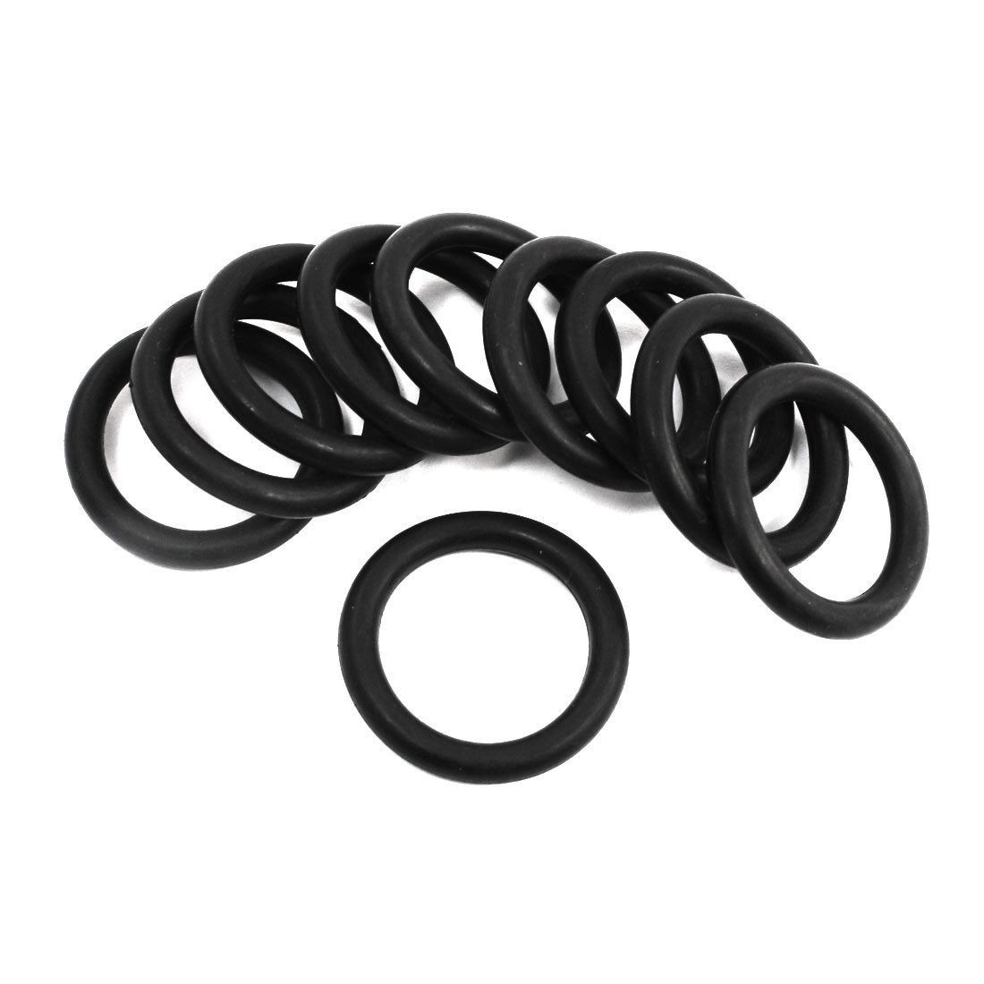 10Pcs 36mm x 26mm x 5mm Mechanical Rubber O Ring Oil Seal Gaskets Black