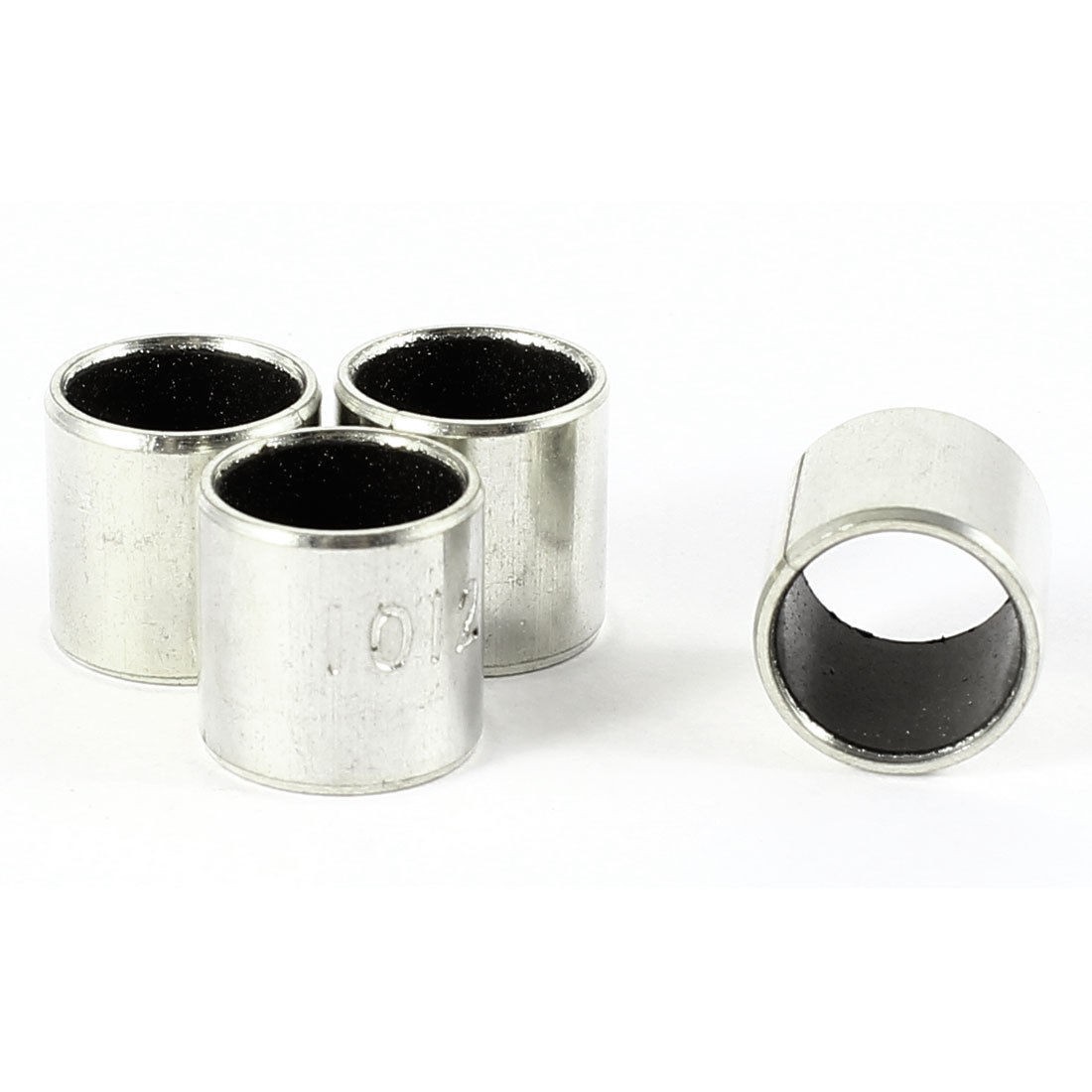 4pcs Silver Tone Self Lubricating Metal Plain Bearing Sleeve 12mm x 12mm x 10mm