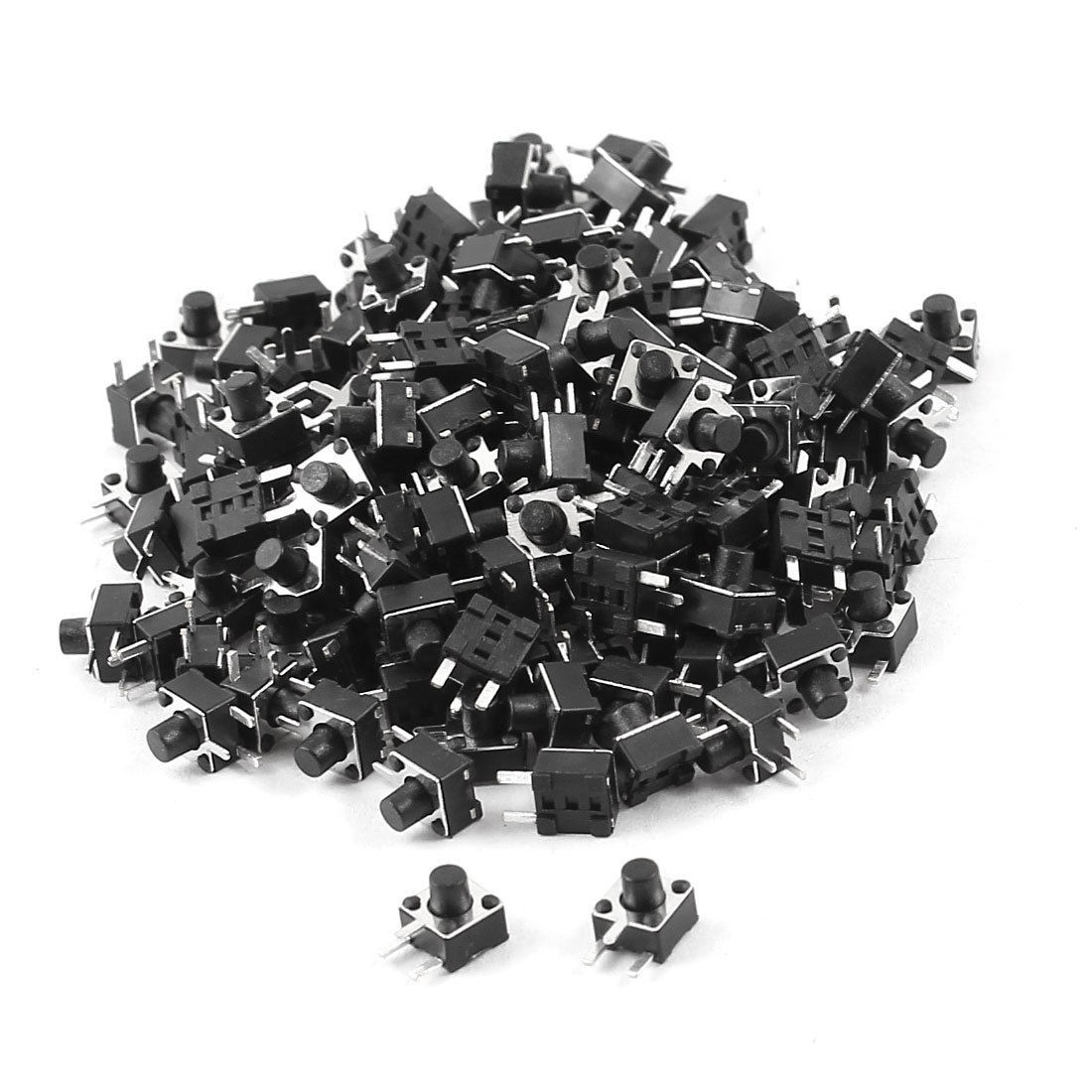 150 Pcs PCB Mounted Momentary 3-pin Tact Pushbutton Switch 4.5mmx4.5mmx5m<wbr/>m