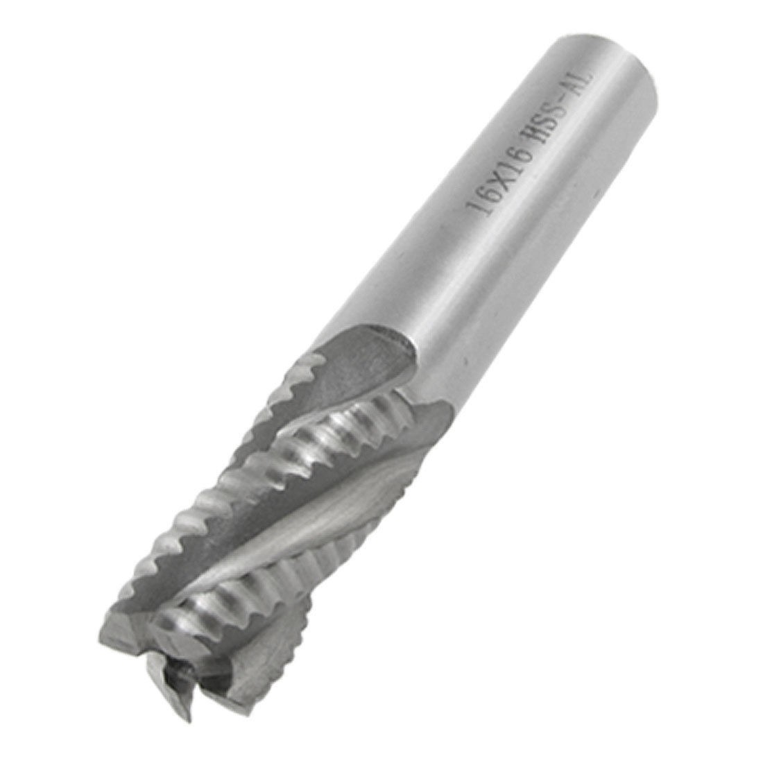 16mm 5/8" Dia Straight Shank 4 Flute HSS AL Roughing End Mill Cutting Tool
