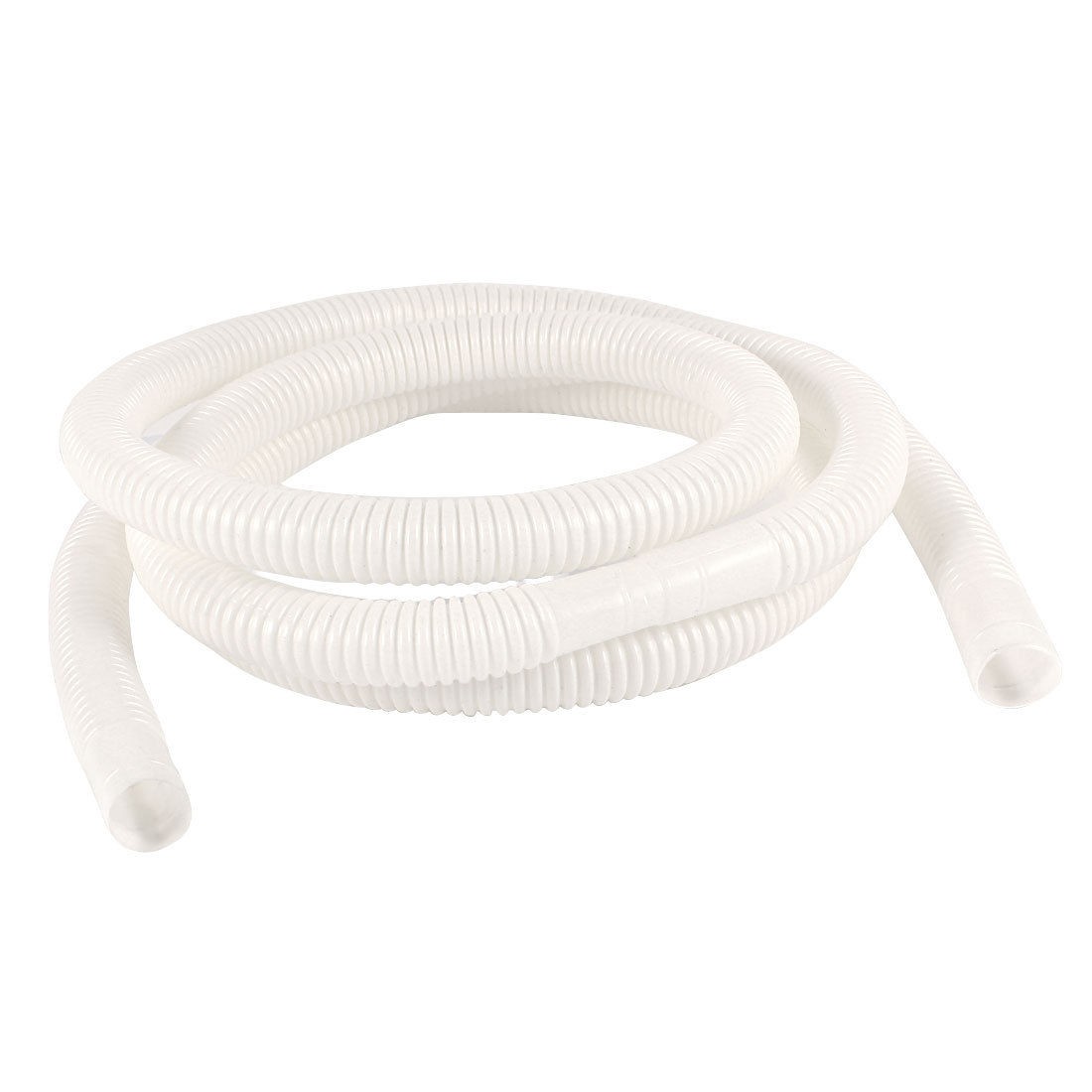 2M 6.6Ft 15mm x 16mm White Plastic Drain Hose Pipe for Air Conditioner