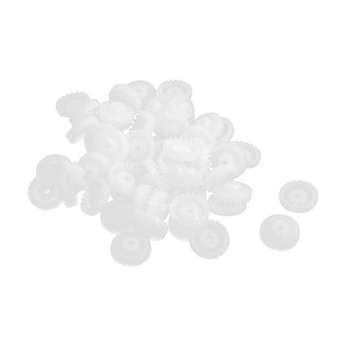 50 Pcs 11mm x 2mm Right Angle Steering Crown Gear for 2mm DIY Motor Drive Shaft