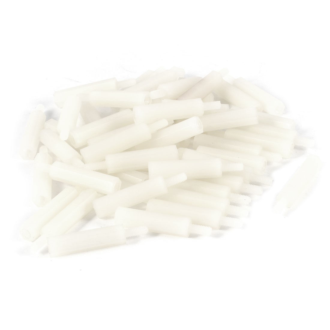 50 Pcs Nylon Hex Hexagonal Standoff Spacer Female to Male M2 5x20 6mm