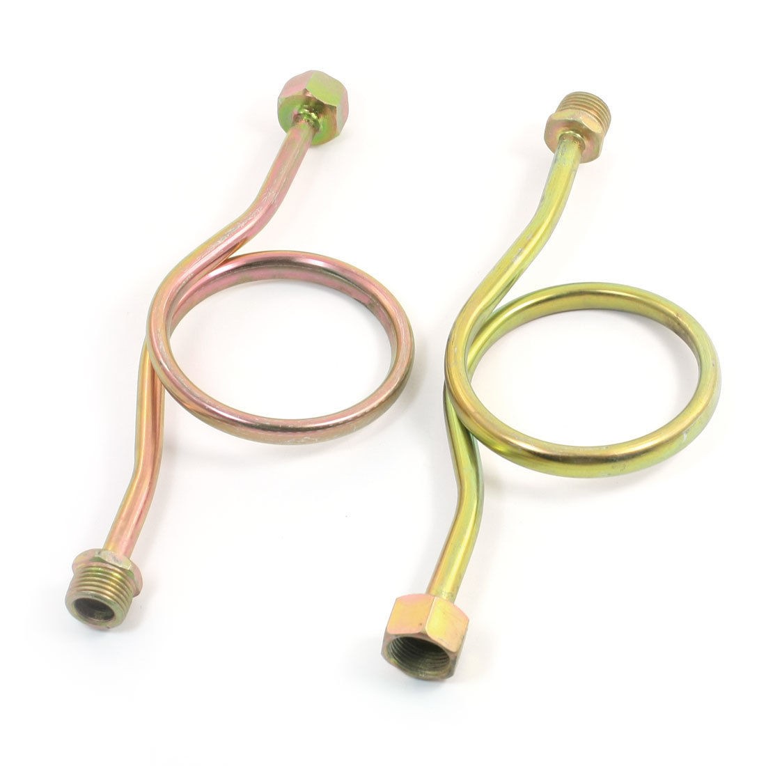 2 Pcs 1/2PT Female to 1/2PT Male Thread Pressure Gauge Syphon Tubes Connectors