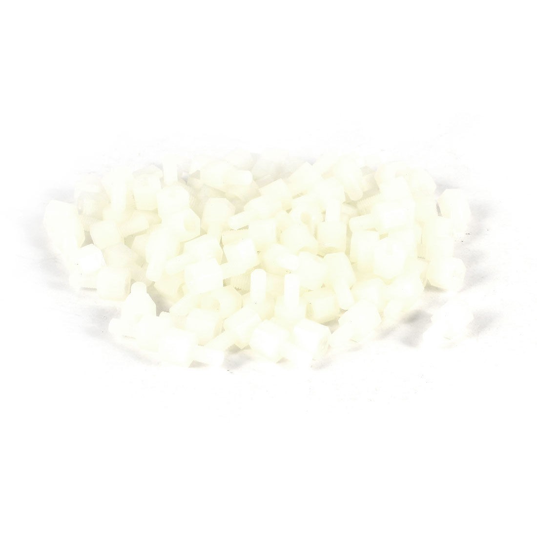 100 Pcs M3 x 5mm 6mm Hex Hexagonal Threaded Standoff Spacer Support