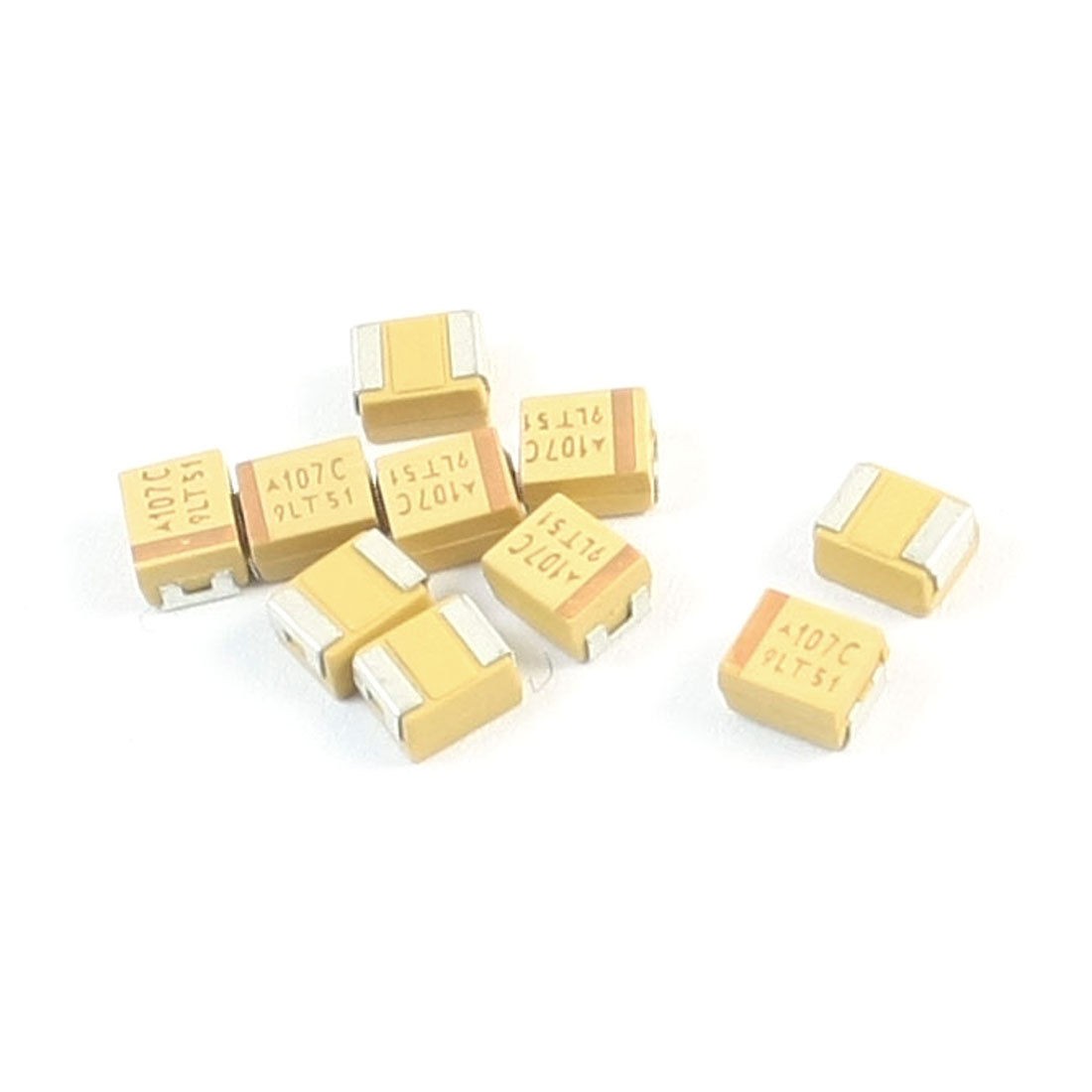 10pcs 3528 B Type 100uF 16V SMD Chip Tantalum Capacitors