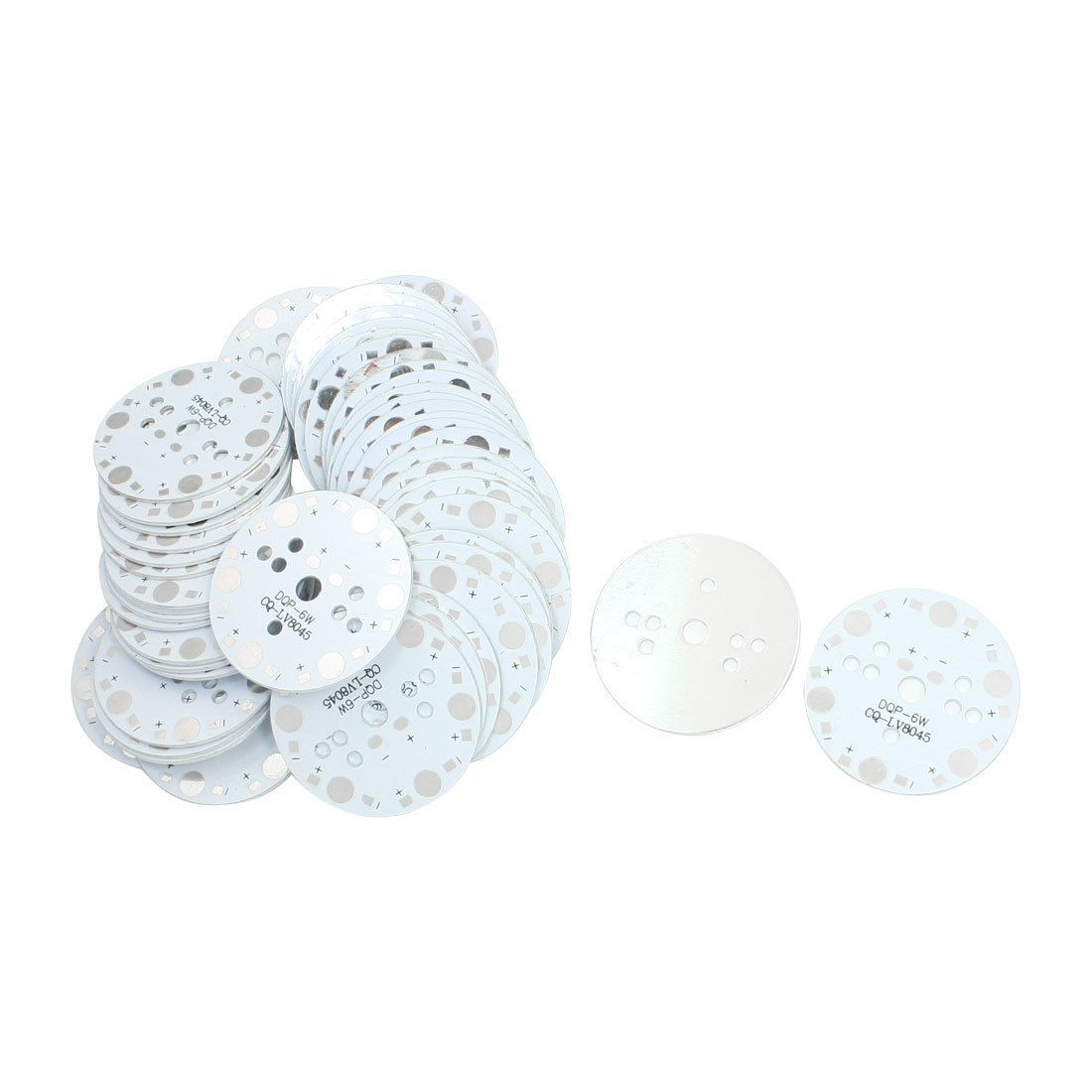 50 Pcs 49mm Round Aluminum PCB Circuit Board for 6 x 1W/3W High Power LED