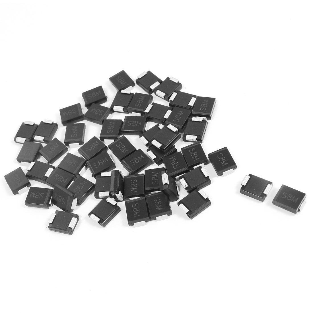 PCB Board DO-214AB 1000V 8A SMT SMD Rectifier Diode S8M-C 50pcs