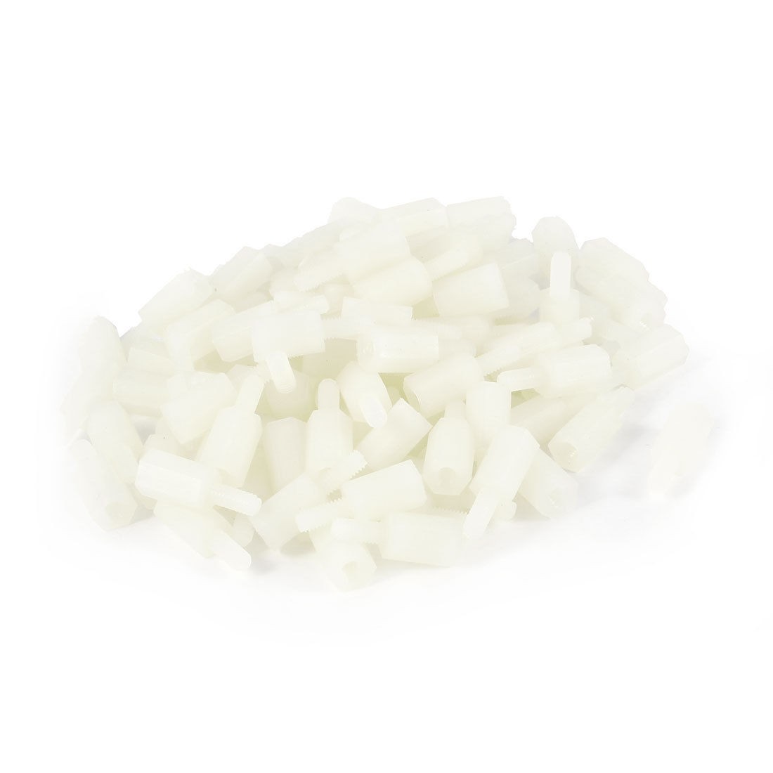 100 Pcs M2 5 x 8mm 6mm Hex Hexagonal Threaded Spacer Support