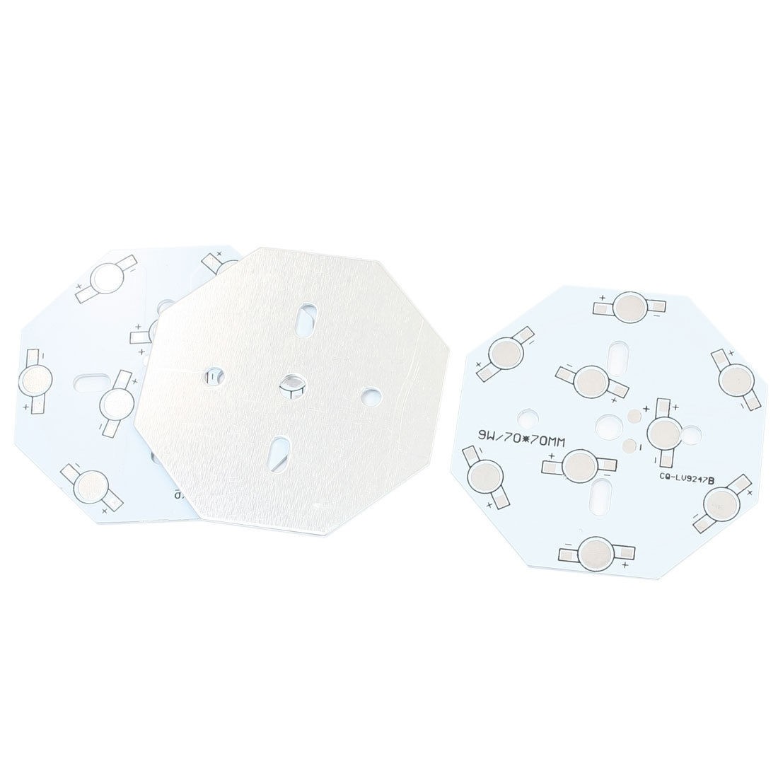 3Pcs Octangle Aluminum Base PCB Circuit Board 7x7cm for 1W/3W 9LEDs in Series