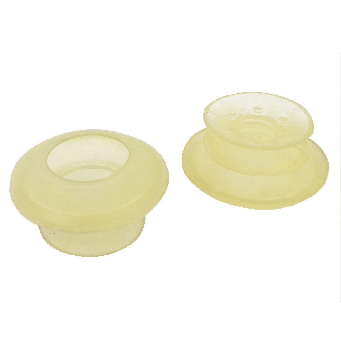 Printing Industry Three Sections Rubber Suction Cup Suckers Beige 2pcs