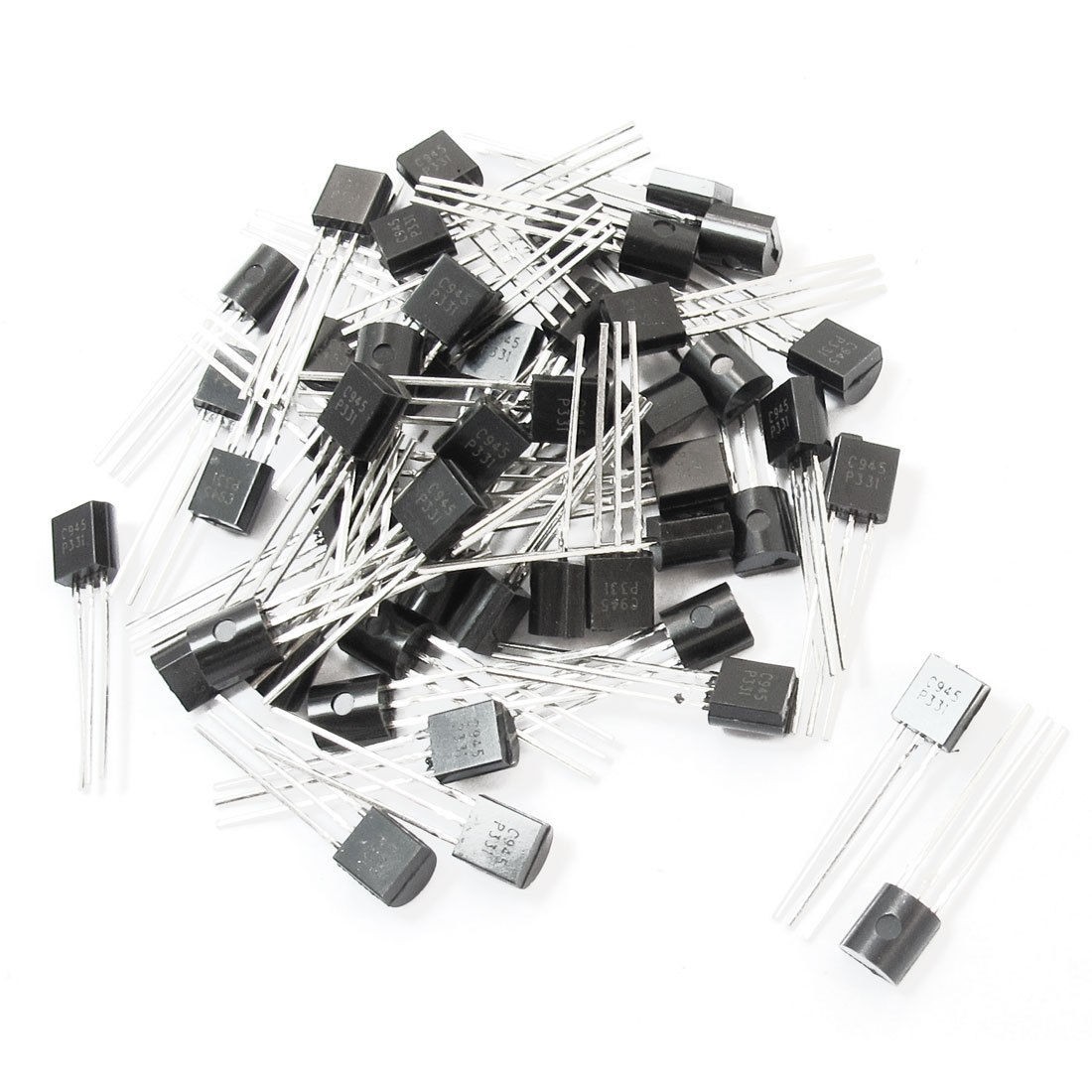50PCS Electric Component C945 20-200V 1A 3Pin TO-92 Transistor