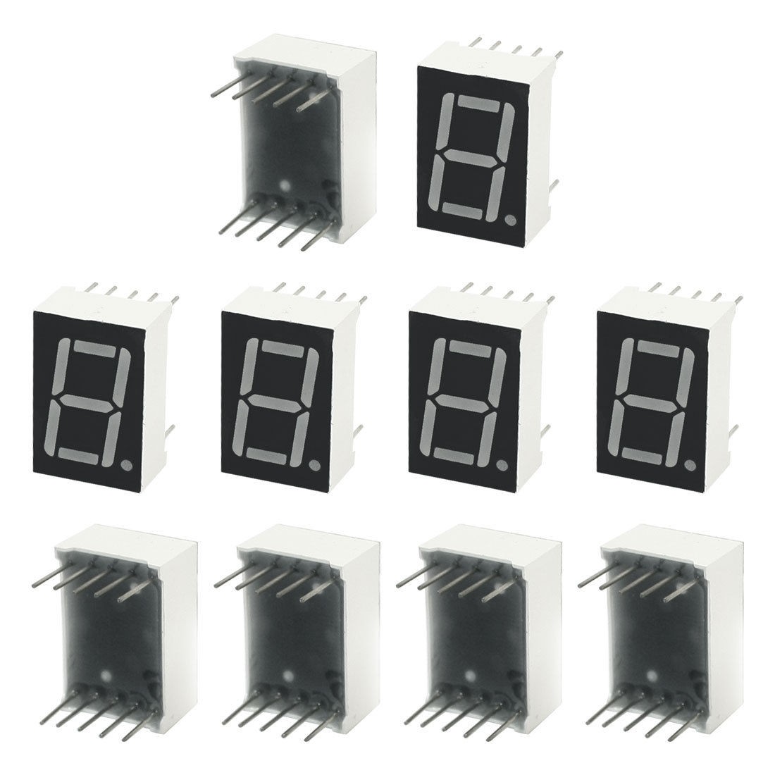 10Pcs 10Pin  DIP Red LED Digital Display Common Cathode Tube 19mm x 13mm