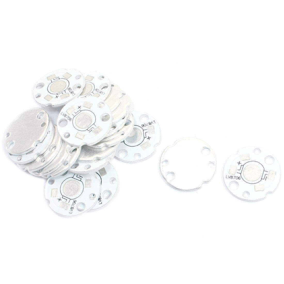 20 PCS 20mm Circle Aluminum PCB Circuit Board for 1W/3W High Power LED