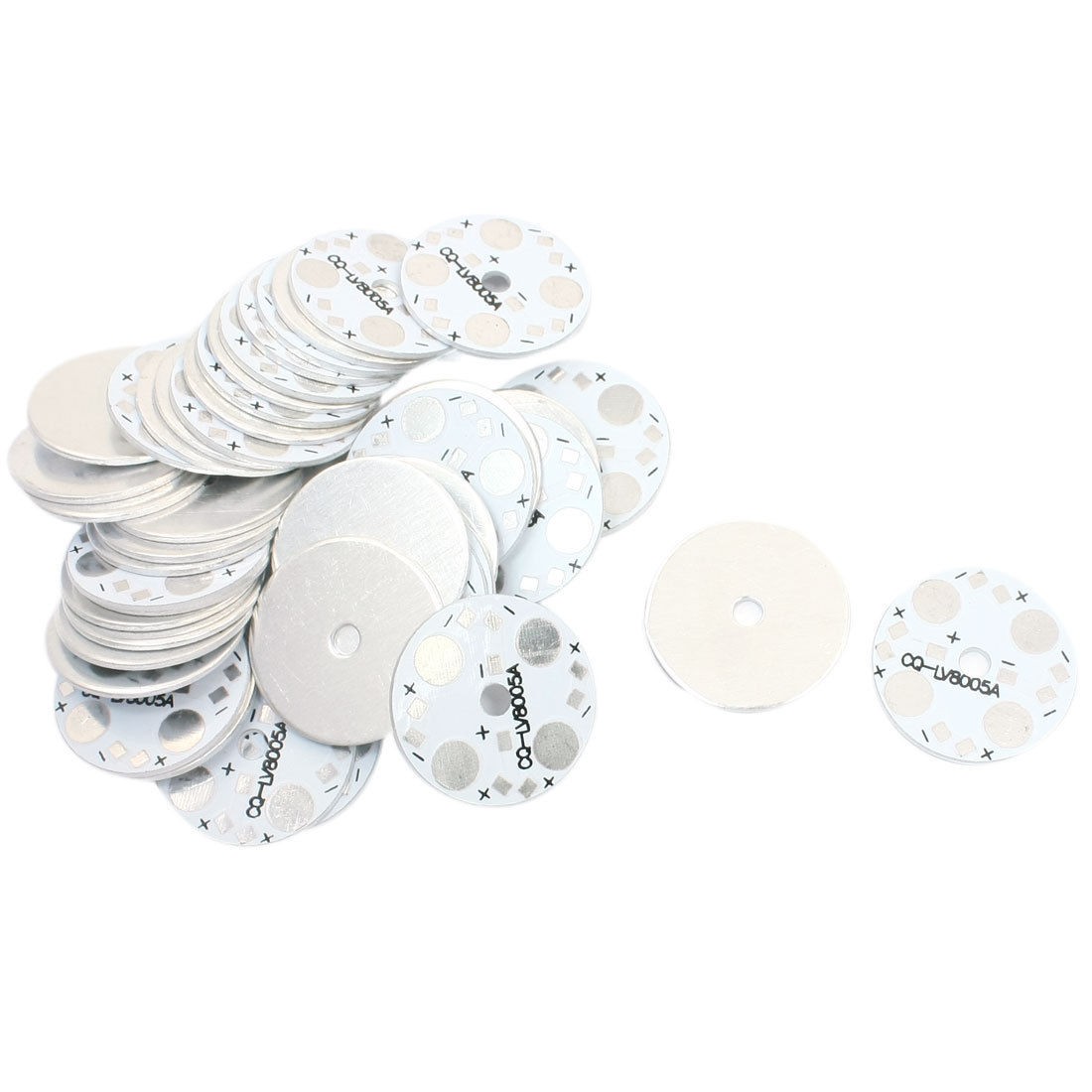 50 PCS 28mm Plate Aluminum PCB Circuit Board for 1W/3W 4LEDs Light in Series