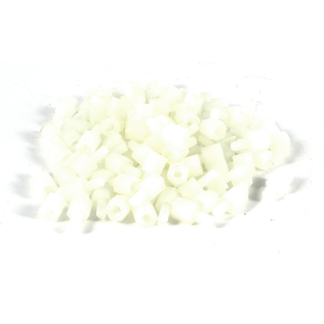 100pcs Nylon Hex Standoff Spacer M3 Female to Male 6mm 6mm