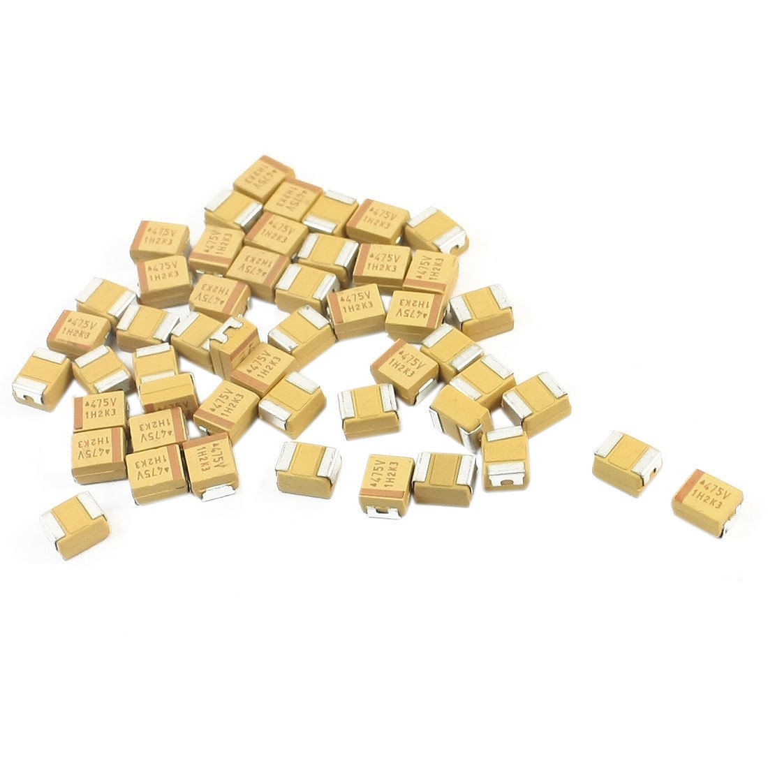 50Pcs SMT SMD 3528 Case B 4.7uF 35V Chip Tantalum Capacitors