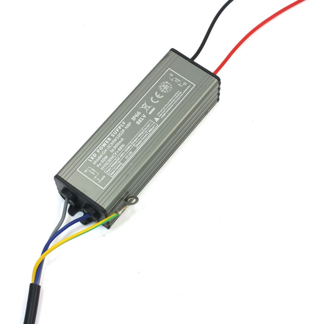 IP66 30W LED Strip Light Driver Power Supply Transformer AC 85-265V