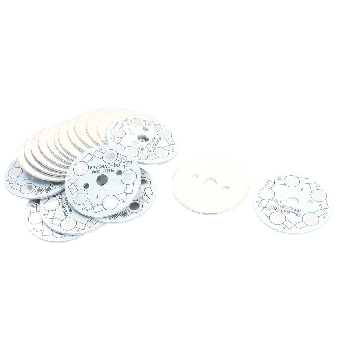 20PCS 40mm Round Aluminum PCB Circuit Board for 1W/3W 5LED Light in Series