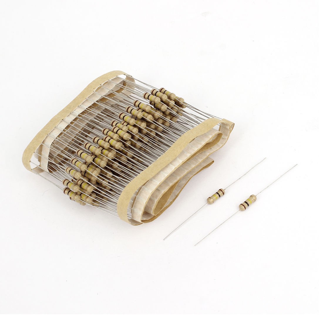 150 Pcs 100K Ohm 1/2W 5% Tolerance Axial Carbon Film Fixed Resistors