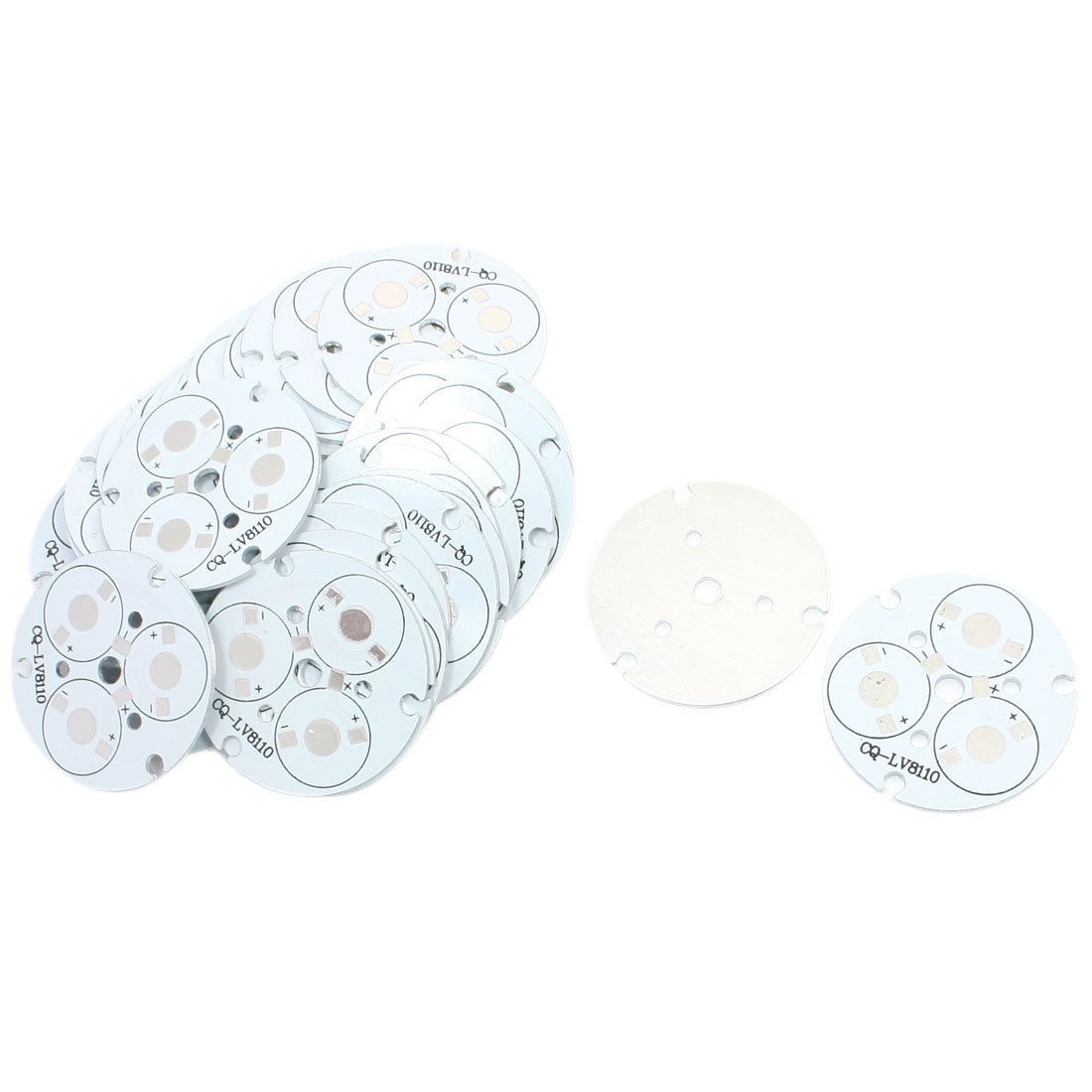1W/3W High Power 3LED Bulb Aluminum Base PCB Plate Board DIY 4.5cm 30pcs