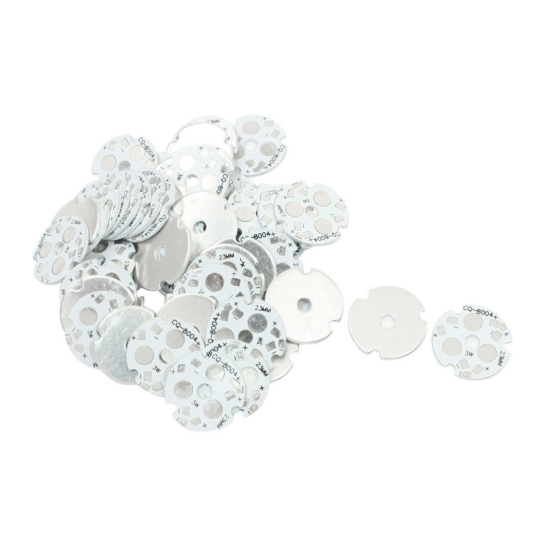 50 PCS 23mm Circle Aluminum PCB Circuit Board for 1W/3W 3LED in Series