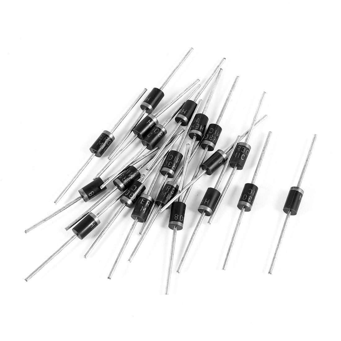 20Pcs HER 308 1000V 3A Axial Polarized Fast Rectifier Rectifying Diodes