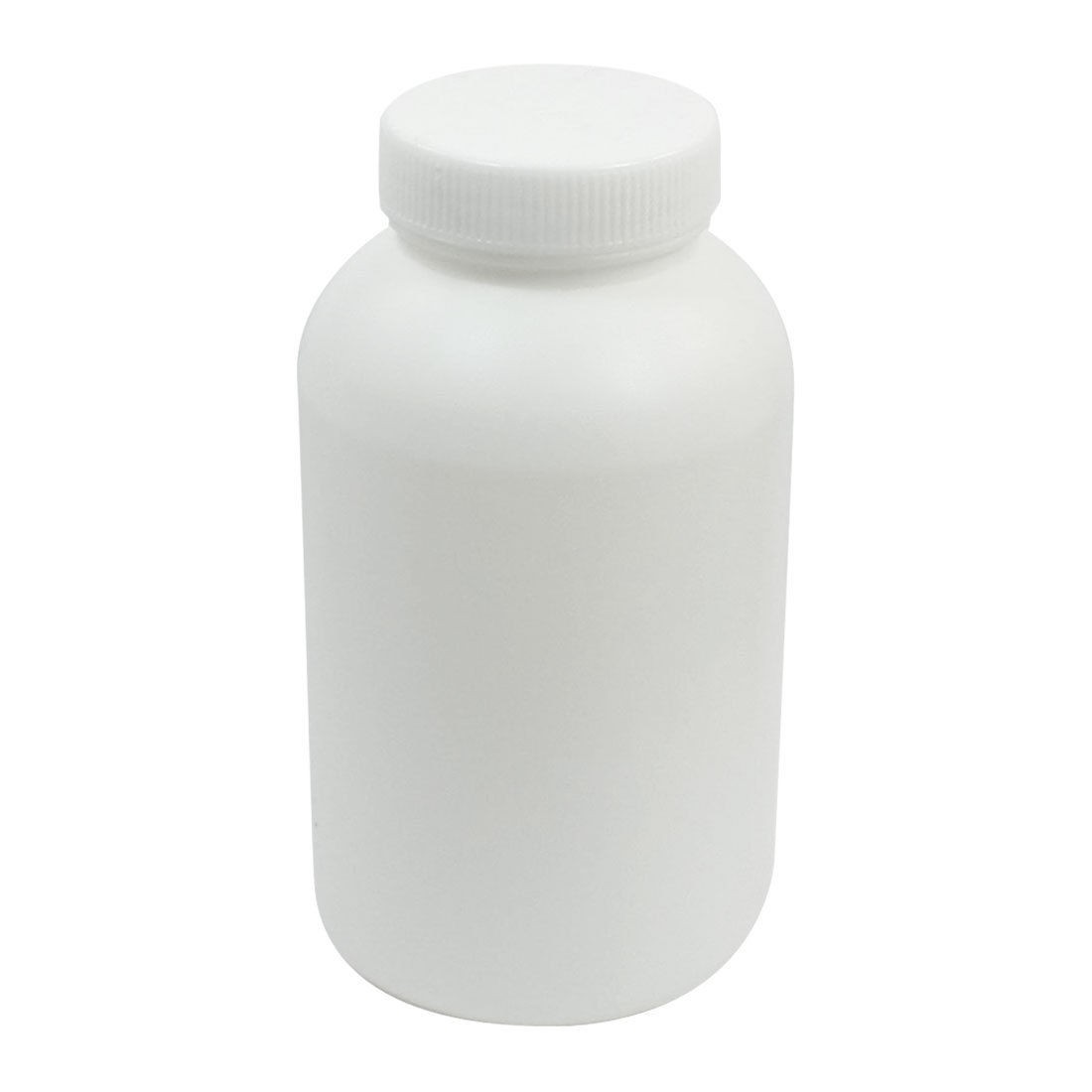 600mL Capacity 43mm Dia Widemouth White Plastic Bottle Container for Laboratory