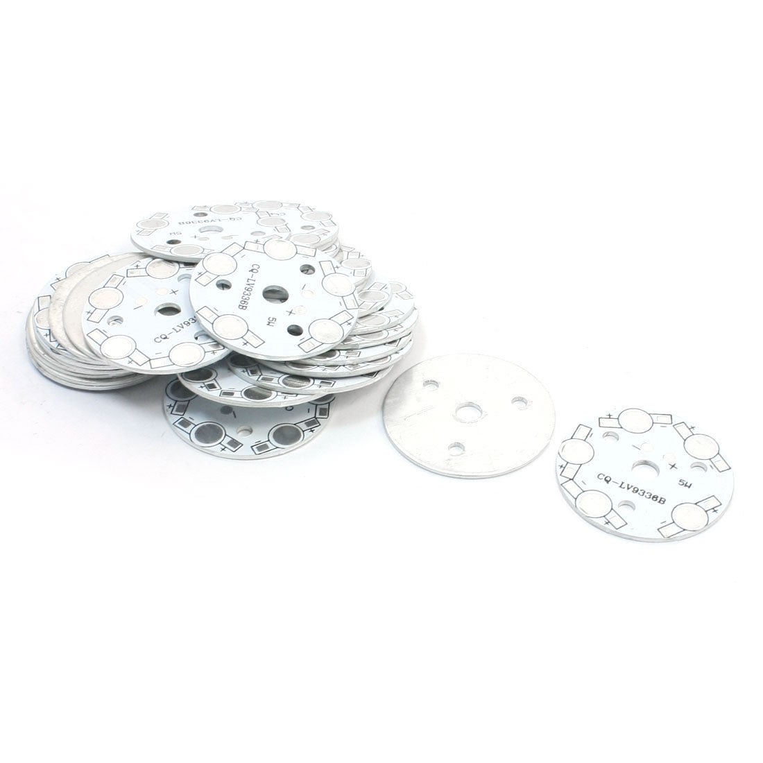 30PCS 40mm Circle Aluminum PCB Circuit Board for 5 x 1W/3W LED in Series