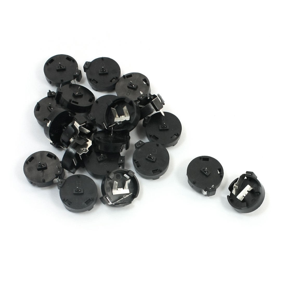 20 Pcs 2 Pin CR1200 Lithium Cell Button Battery Holder Socket Connector