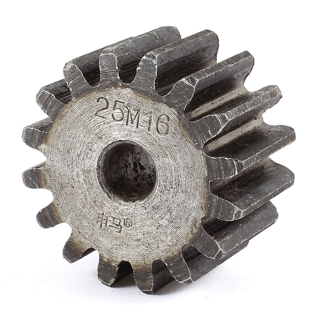 Gray 10mm x 44mm x 25mm Module 2.5 16 Teeth Metal Straight Spur Gear Wheel