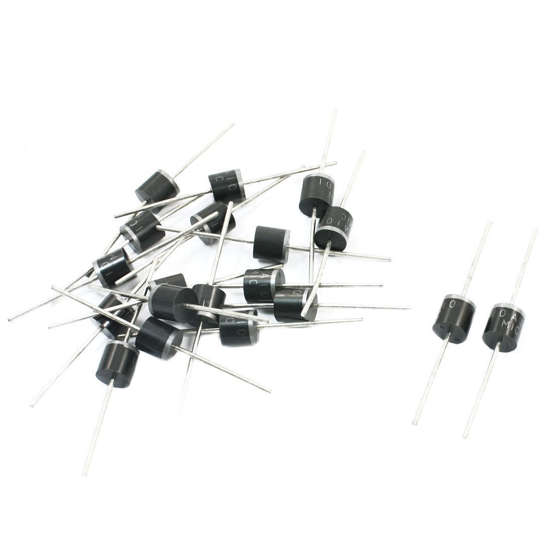 20Pcs 9mm x 9mm Through Hole Mounting Rectifier Diodes 1000V 10A 10A10