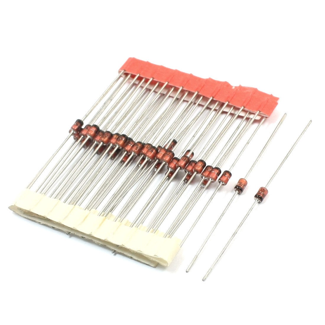 20V 1W Glass Sealed PCB Surface Mounting Zener Diodes 40 Pcs