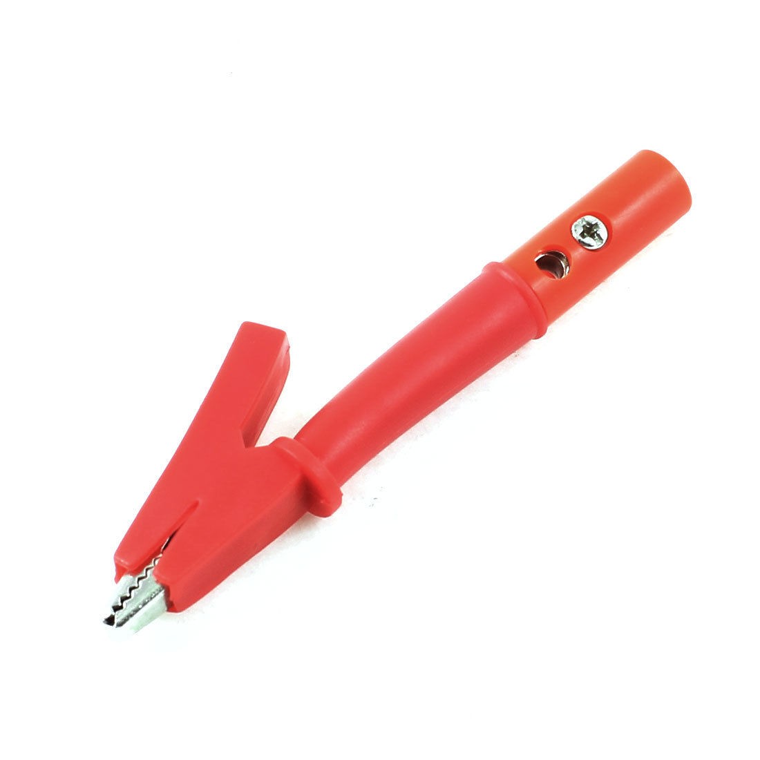 Red Meter Alligator Crocodile Clip Clamp Test Lead Probe w Banana Plug