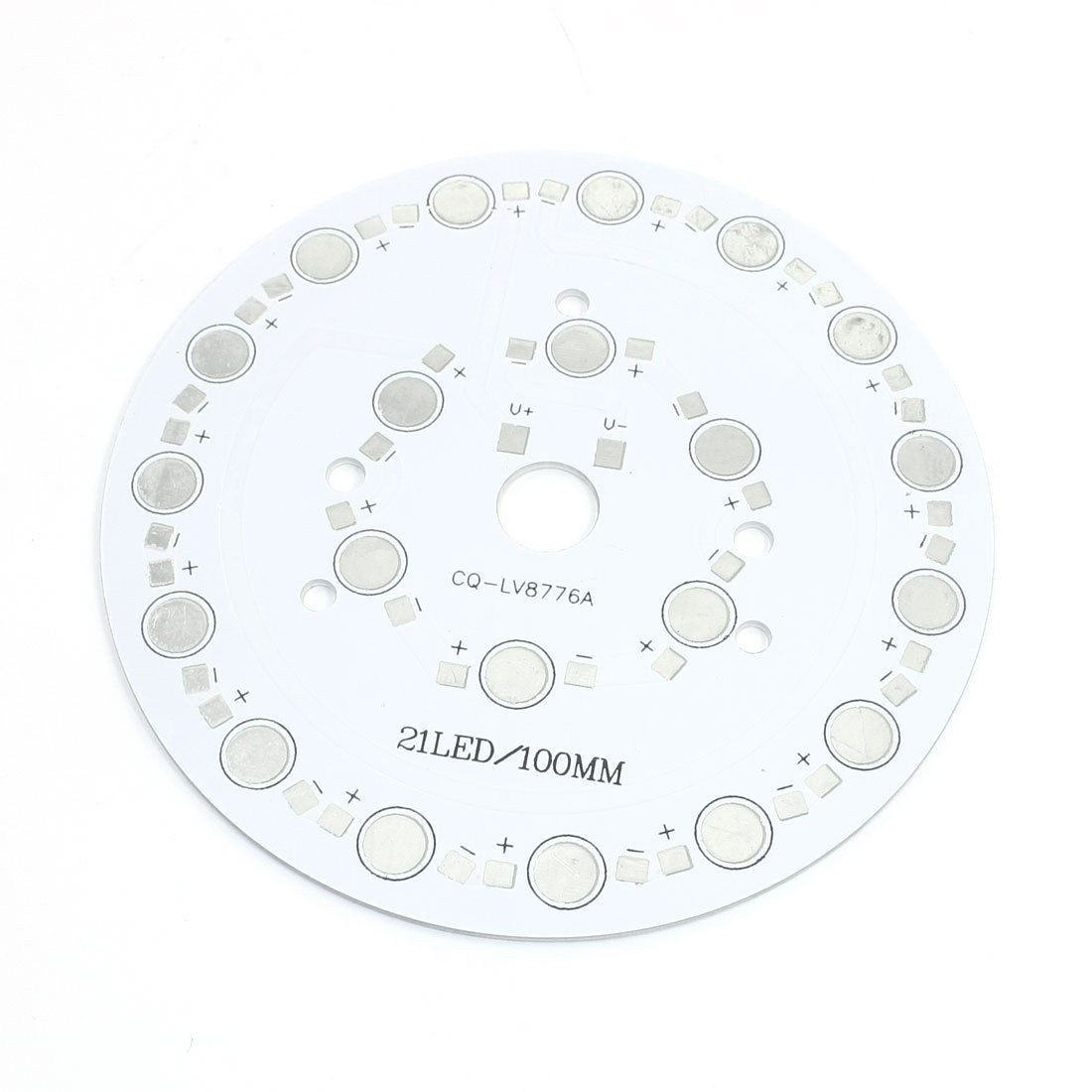100mm Diameter Round Aluminum Base Plate DIY PCB for 21 x 1W/3W High Power LED