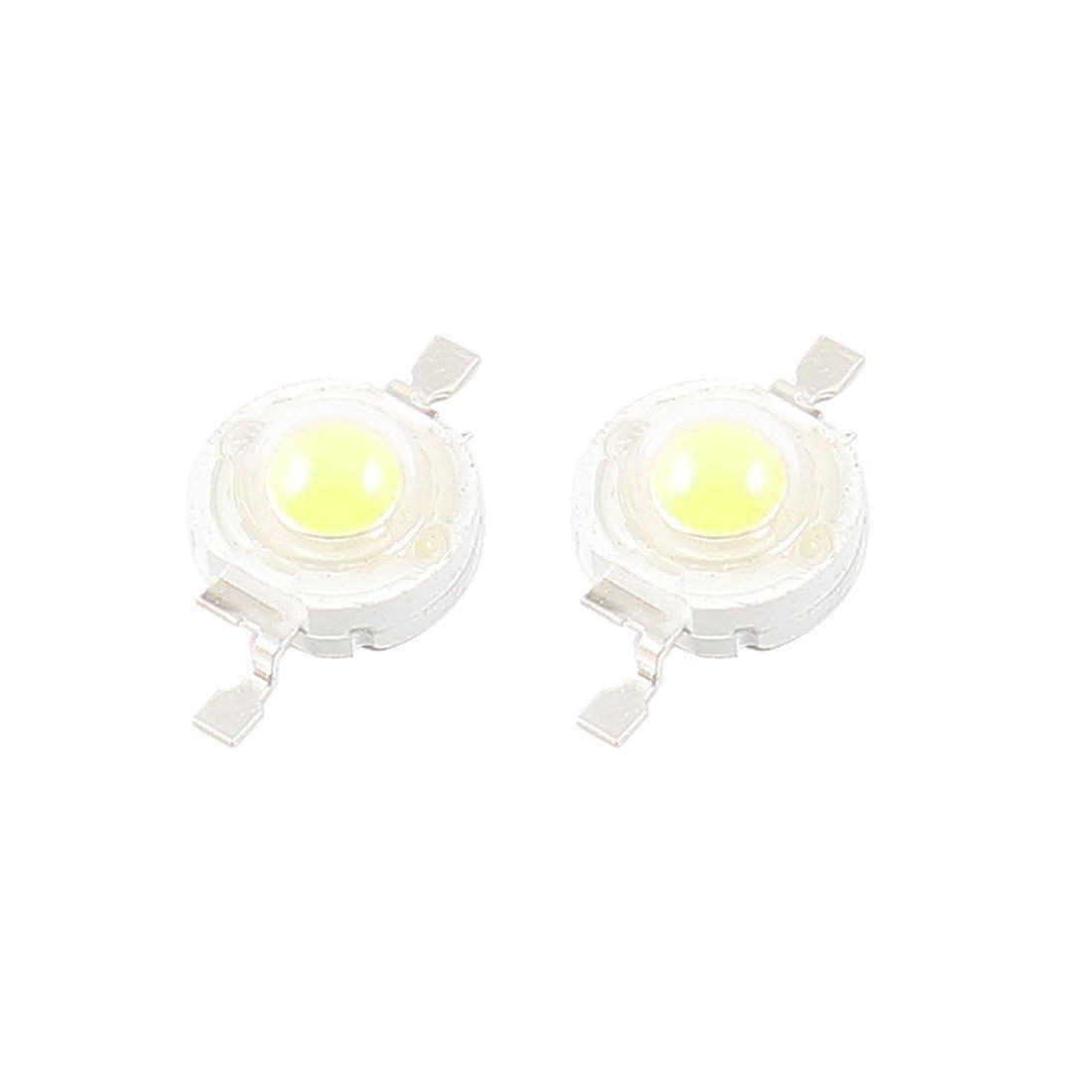 2 Pcs 3W High Power 200LM 2 Pin White Light LED Lamp Diodes Blub Beads
