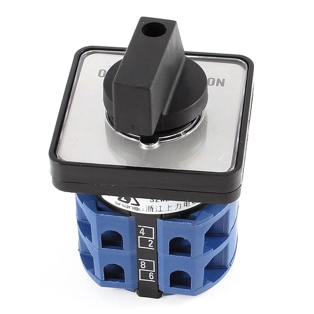 Ui 660V Ith 25A 8 Screw Terminals on/off/on 3 Ways Rotary Cam Changeover Switch