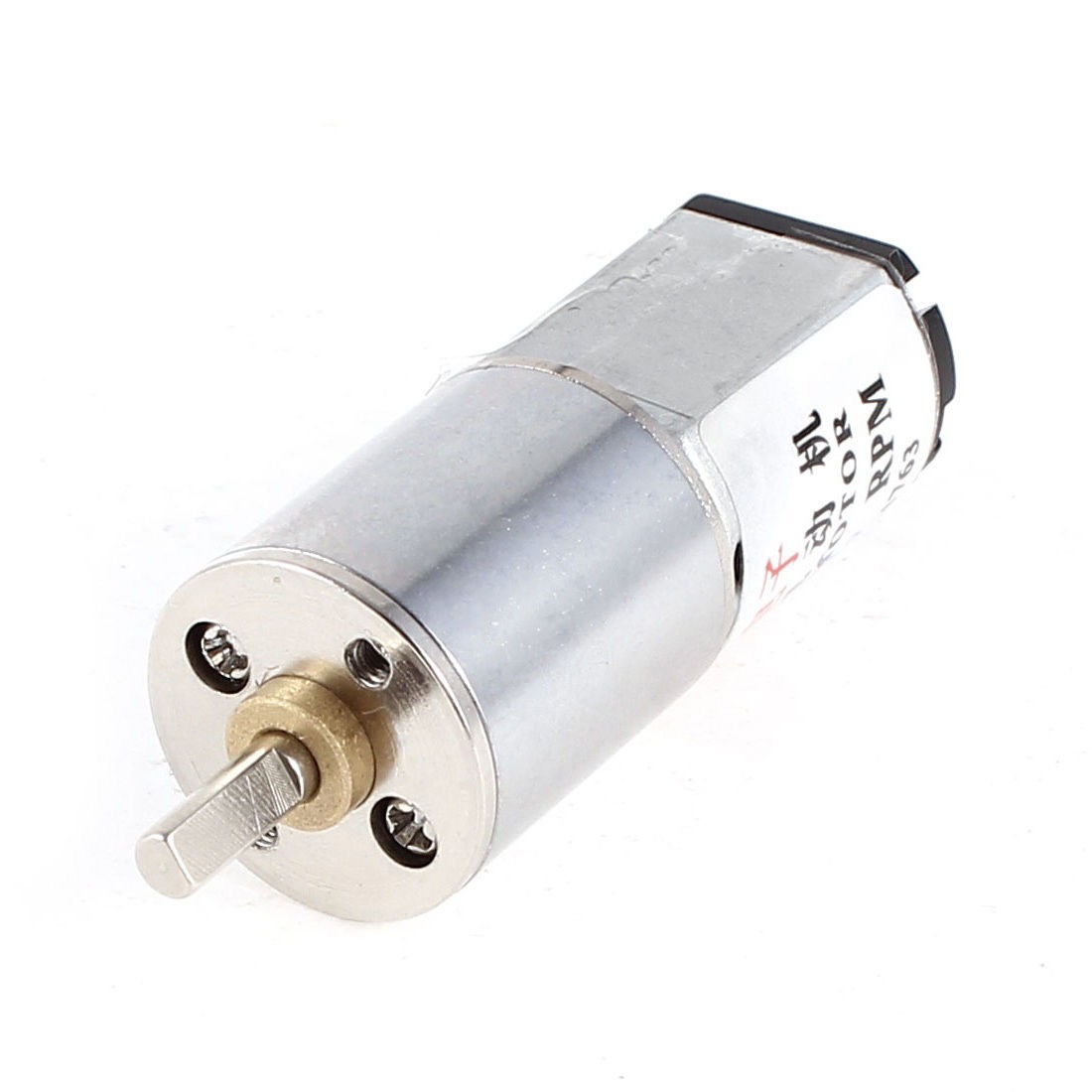 DC 6V 6RPM 3mm D Shaped Shaft Cylinder Electric Geared Box Speed Reduce Motor