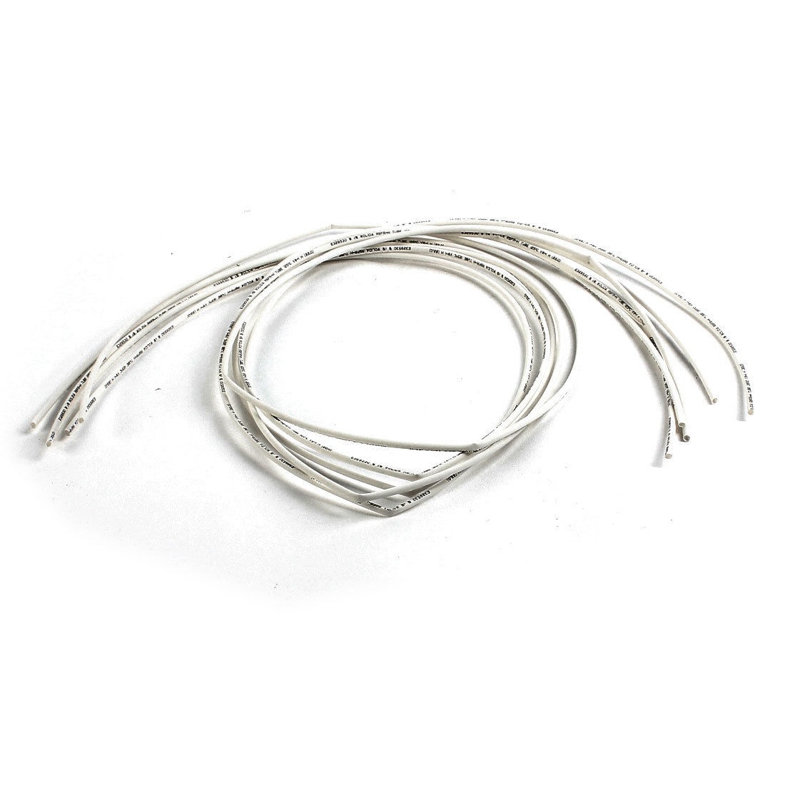 1M 2mm Dia Polyolefin Heat Shrinking Shrinkable Tubing Tubes White 5pcs