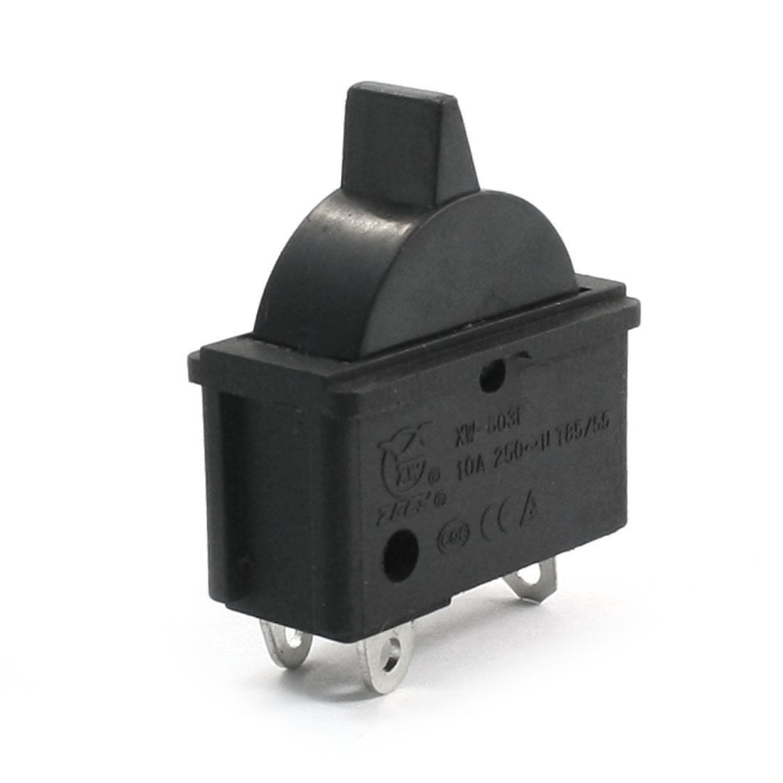 AC 250V 10A SPDT 3 Pin 3 Position Hair Dryer Boat Rocker Switch Black