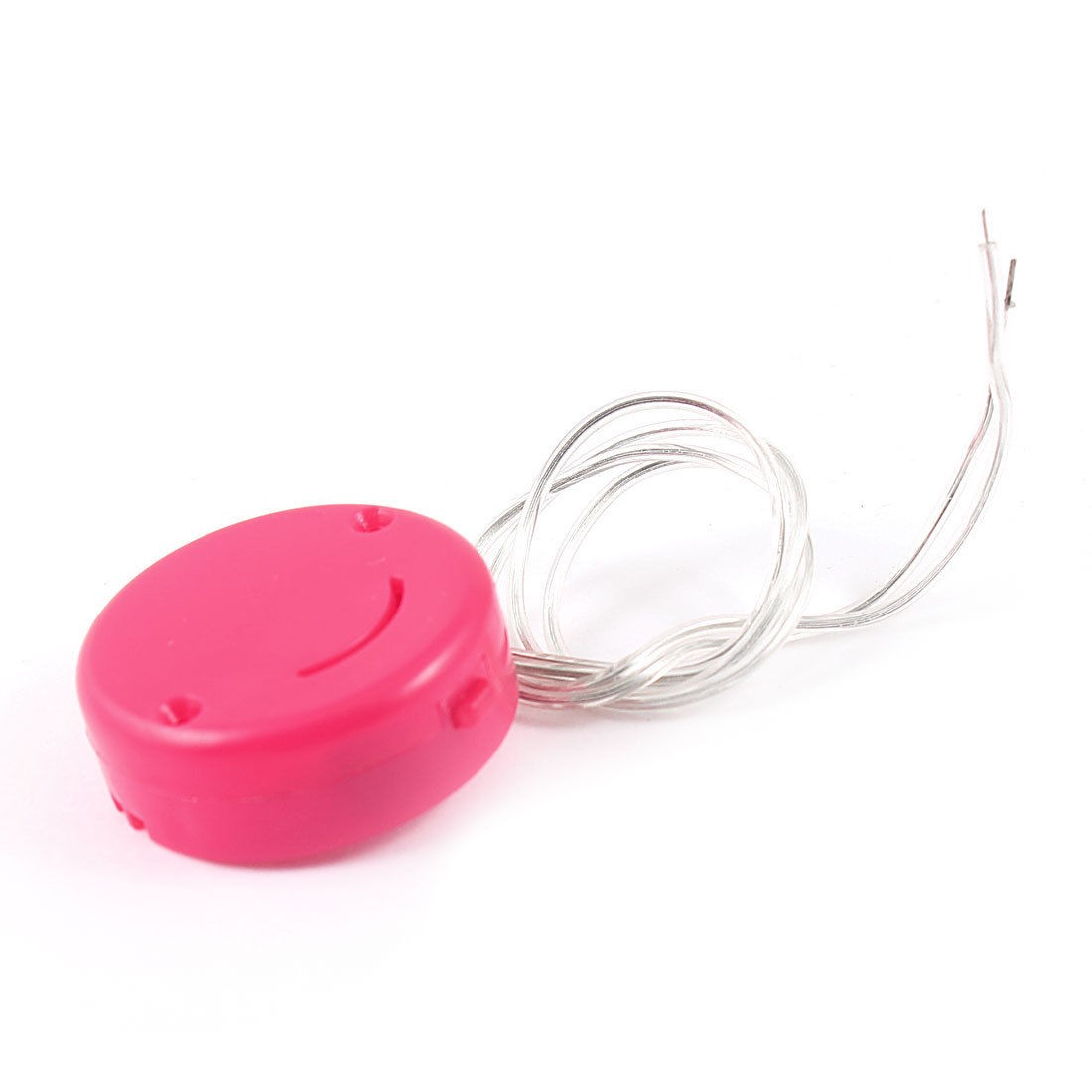 Fuchsia Housing Wire Lead 2 x 3V CR2032 Cell Button Lithium Battery Holder Case