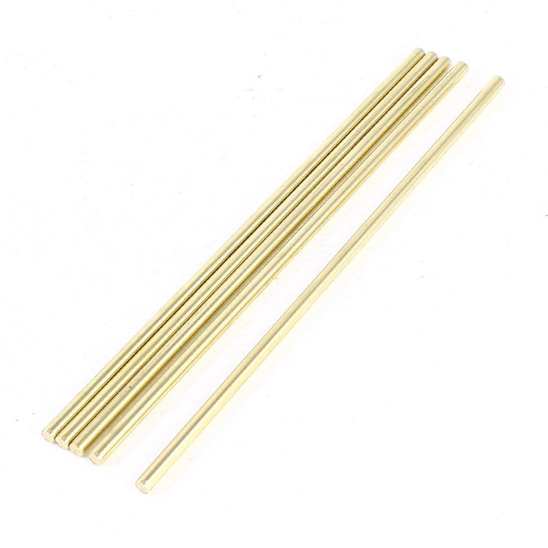 5 Pcs Car Model Toy DIY Brass Rod Axles Drill Rod Bar 3mm x 120mm